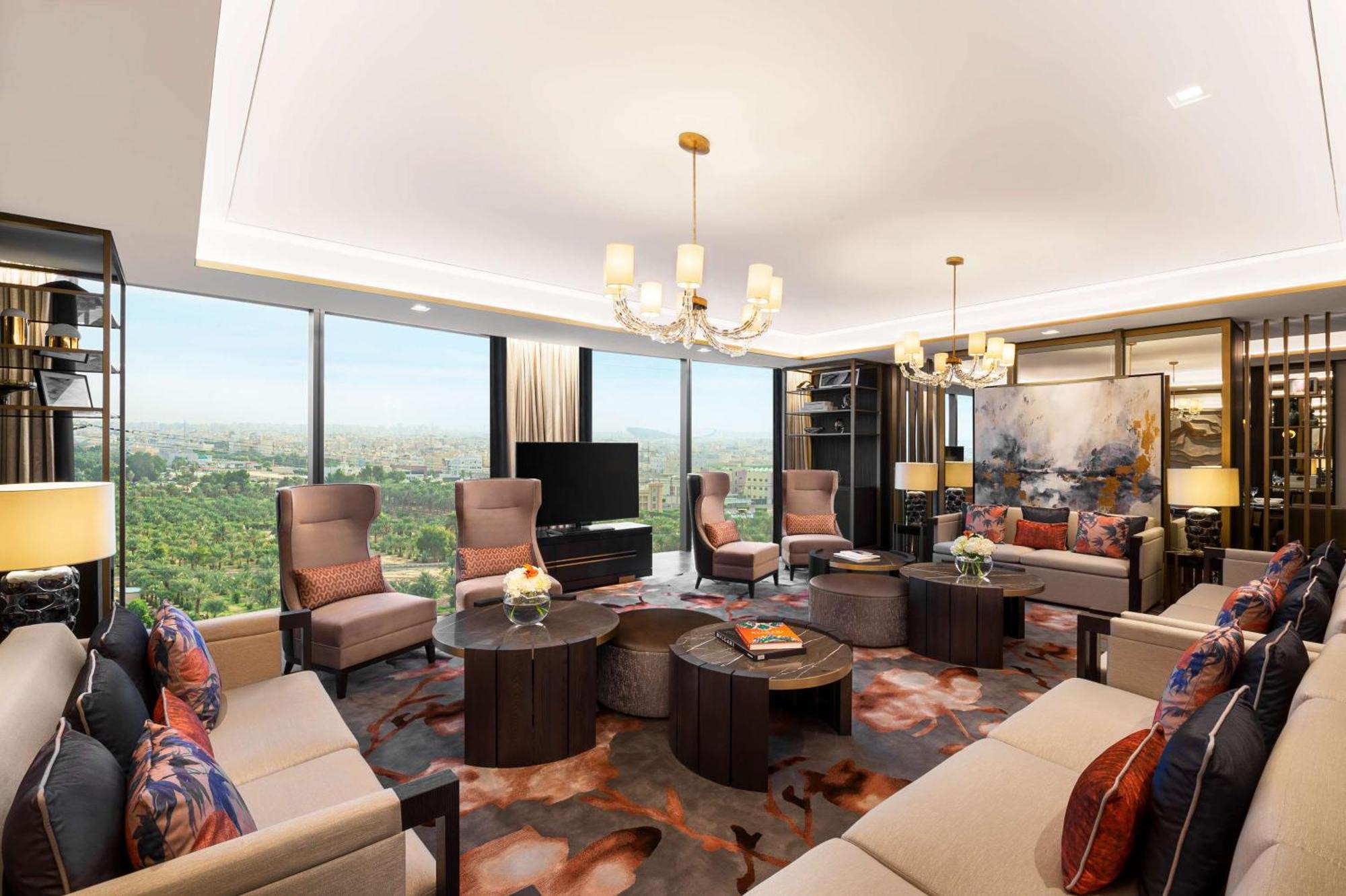 Waldorf Astoria Kuwait Hotel Kuwait City Bagian luar foto The living room of a Presidential Suite